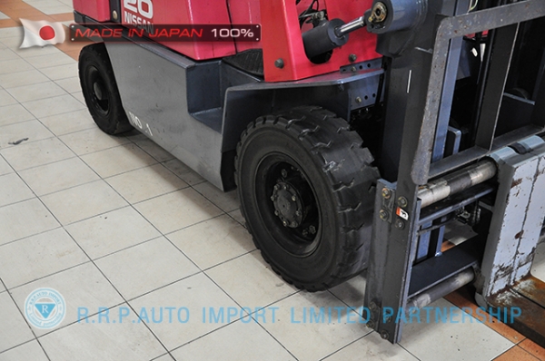 ขายรถโฟล์คลิฟท์มือสอง NISSAN รุ่น PJ02-114253 ราคา 185,000 บาท นำเข้าจากประเทศญี่ปุ่น 100\% ไม่เคยใช้งานในไทย