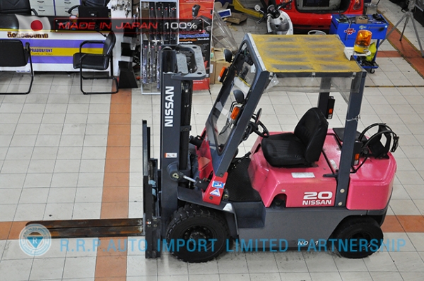 ขายรถโฟล์คลิฟท์มือสอง NISSAN รุ่น PJ02-114253 ราคา 185,000 บาท นำเข้าจากประเทศญี่ปุ่น 100\% ไม่เคยใช้งานในไทย