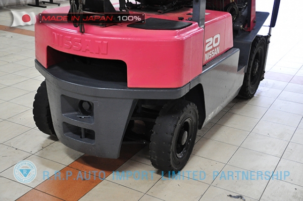 ขายรถโฟล์คลิฟท์มือสอง NISSAN รุ่น PJ02-114253 ราคา 185,000 บาท นำเข้าจากประเทศญี่ปุ่น 100\% ไม่เคยใช้งานในไทย