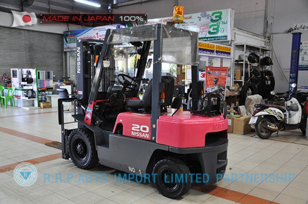 ขายรถโฟล์คลิฟท์มือสอง NISSAN รุ่น PJ02-114253 ราคา 185,000 บาท นำเข้าจากประเทศญี่ปุ่น 100\% ไม่เคยใช้งานในไทย