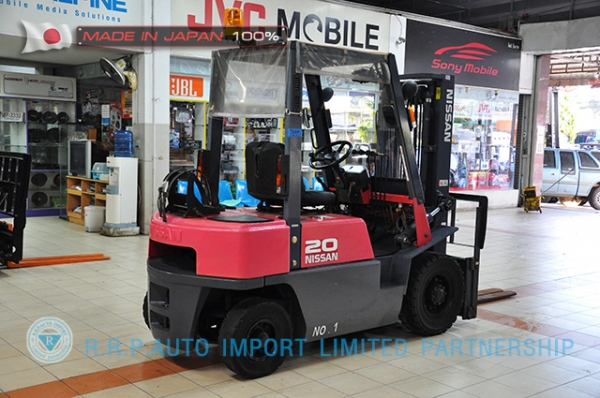 ขายรถโฟล์คลิฟท์มือสอง NISSAN รุ่น PJ02-114253 ราคา 185,000 บาท นำเข้าจากประเทศญี่ปุ่น 100\% ไม่เคยใช้งานในไทย