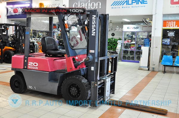 ขายรถโฟล์คลิฟท์มือสอง NISSAN รุ่น PJ02-114253 ราคา 185,000 บาท นำเข้าจากประเทศญี่ปุ่น 100\% ไม่เคยใช้งานในไทย