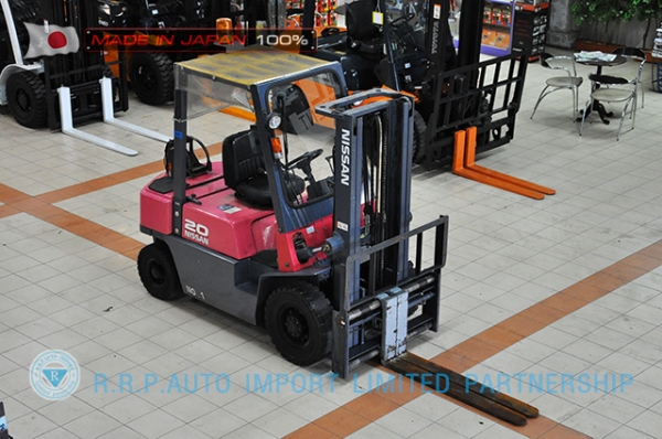 ขายรถโฟล์คลิฟท์มือสอง NISSAN รุ่น PJ02-114253 ราคา 185,000 บาท นำเข้าจากประเทศญี่ปุ่น 100\% ไม่เคยใช้งานในไทย