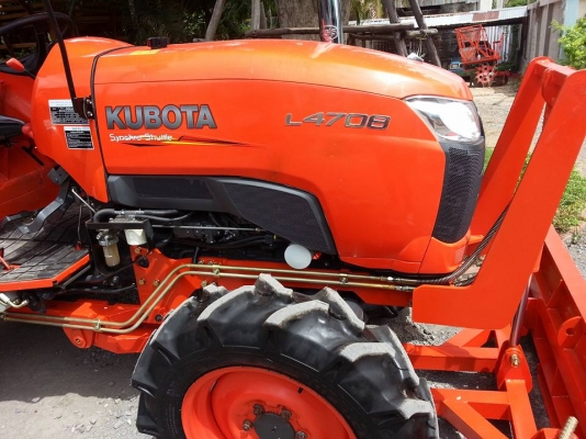 คูโบต้า L4708 4 WD ติดใบมีดดันหน้าใหม่ ผานหลังบุกตราช้าง..ทำงาน 525 ชั่วโมง..ปี 2556