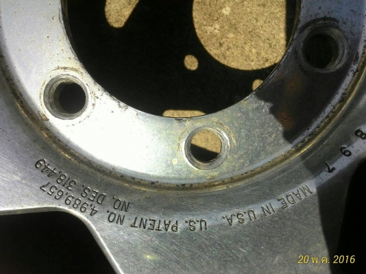 ล้อเม็ก centerline made in usa  us.patent No.4.989.657  No.DES .318.499 มาพร้อมยาง bf 265/75R16  5ลูก  ล้ออหลั่ยดอกยางเต็มๆ