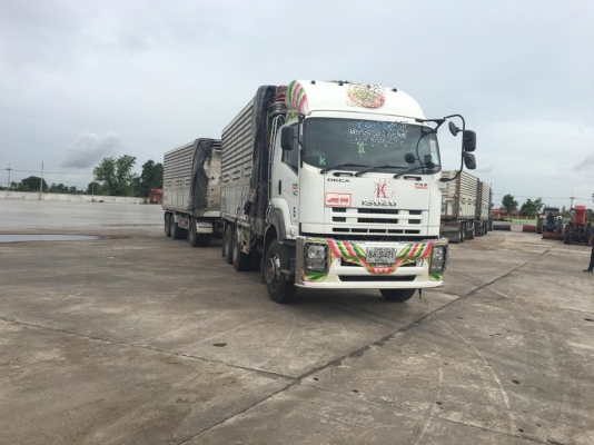 ขายรถสิบล้อ ISUZU DECA FXZ360แรง ปี55 พ่วงแม่ลูกคอกเกษตรกะบะมิเนียมพืชไร่