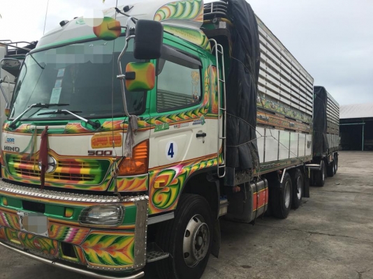 ขายรถสิบล้อ Hino FM1A 344 ปี55แรงพ่วงแม่ลูกคอกเกษตร ดั้มมิเนียม รถสวยพร้อมใช้งาน
