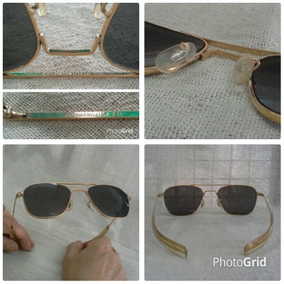 แว่นตาเสืออากาศยุค 60s  เก่าเก็บ!  ตัวเทพบุตร!  Original COMMAND / USA  23K  ไซซ์หล่อ!