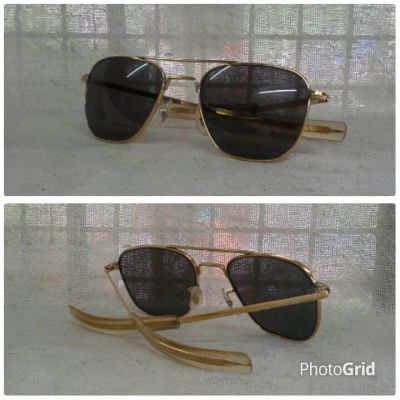 แว่นตาเสืออากาศยุค 60s  เก่าเก็บ!  ตัวเทพบุตร!  Original COMMAND / USA  23K  ไซซ์หล่อ!