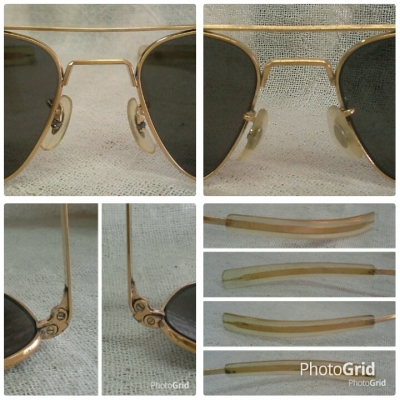 แว่นตาเสืออากาศยุค 60s  เก่าเก็บ!  ตัวเทพบุตร!  Original COMMAND / USA  23K  ไซซ์หล่อ!