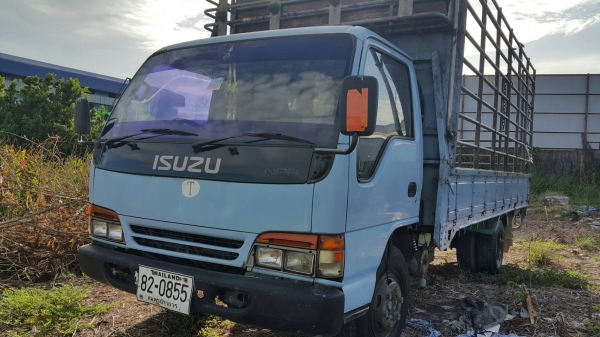 ISUZU-NPR.เครื่อง120.ฝาขาว.ยาว5เมตร..สภาพพร้อมใช้งาน.ราคา.385,000..