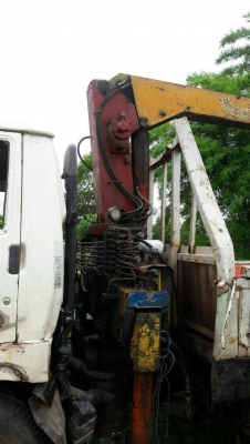 Hino KM779 ติดเครน 2.5 ตัน 295,000 บาท เครื่อง WO4D-117 แรง  คีสชีสวย เล่มทะเบียน (สกลนคร)