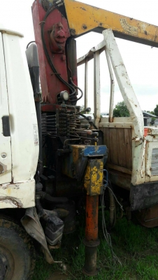 Hino KM779 ติดเครน 2.5 ตัน 295,000 บาท เครื่อง WO4D-117 แรง  คีสชีสวย เล่มทะเบียน (สกลนคร)