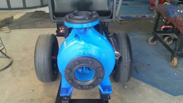 เครื่องสูบนํ้าขนาดใหญ่ประกอบใหม่ แรงๆแต่ประหยัดมาก