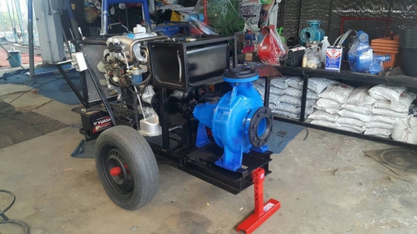 เครื่องสูบนํ้าขนาดใหญ่ประกอบใหม่ แรงๆแต่ประหยัดมาก
