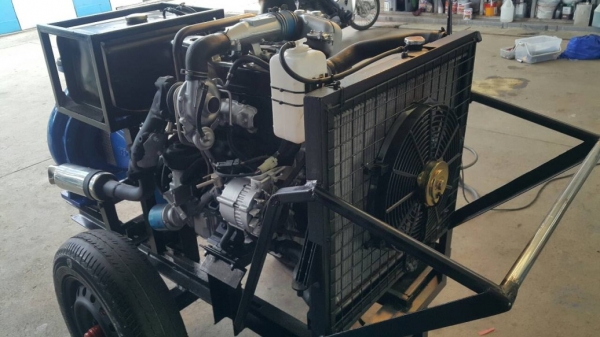 เครื่องสูบนํ้าขนาดใหญ่ประกอบใหม่ แรงๆแต่ประหยัดมาก