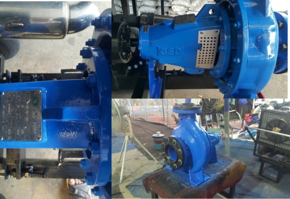 เครื่องสูบนํ้าขนาดใหญ่ประกอบใหม่ แรงๆแต่ประหยัดมาก