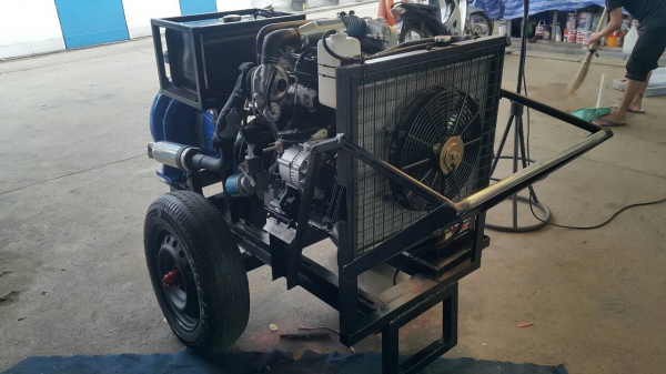 เครื่องสูบนํ้าขนาดใหญ่ประกอบใหม่ แรงๆแต่ประหยัดมาก