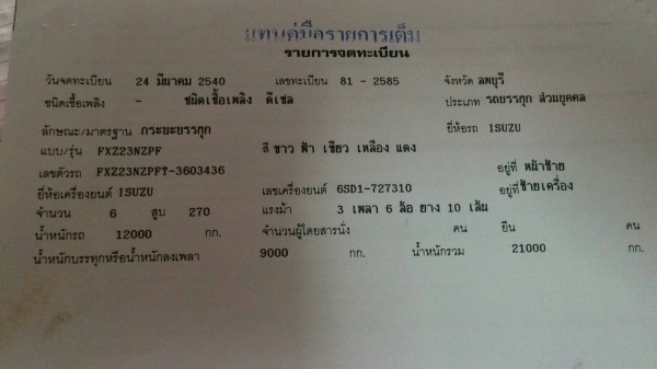 ISUZU DECA FXZ 270 ยูโร1 ดั้ม พ่วง แม่+ลูก 3 เพลา สภาพสวย ๆ