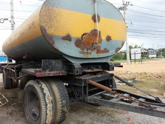 ขายหางพ่วง2เพลาพร้อมแท้งค์ ตามสภาพ ความจุถัง15,000ลิตร
