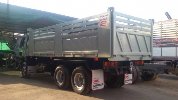 ขายรถบรรทุกดัมพ์ HINO 1M เครื่องเดิม 220 แรง เกียร์เดิม ปี 37 กระบะดัมพ์สามมิตร ทะเบียนพร้อม