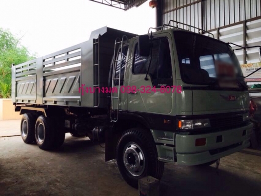 ขายรถบรรทุกดัมพ์ HINO 1M เครื่องเดิม 220 แรง เกียร์เดิม ปี 37 กระบะดัมพ์สามมิตร ทะเบียนพร้อม
