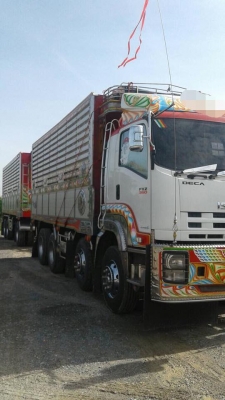 ขายรถสิบล้อ ISUZU DECA FXZ 360แรง พ่วงแม่ลูกคอกเกษตรดั้มมิเนียมชุดใหญ่ รถสวยจัดพร้อมใช้งาน