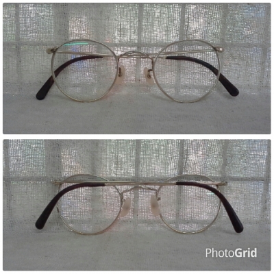 แว่นสายตายาววินเทจโกลด์ฟิลด์ 'หยดน้ำ จอห์น เลนนอน'  ALTAN handmade in England  14K