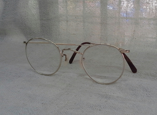 แว่นสายตายาววินเทจโกลด์ฟิลด์ 'หยดน้ำ จอห์น เลนนอน'  ALTAN handmade in England  14K