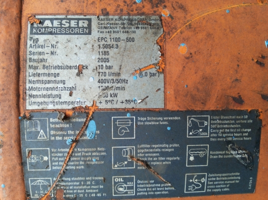 ขายถังลม 500 ลิตร ของเยอรมนี ถังสวยสีเดิม