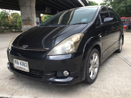 2005 TOYOTA WISH 2.0Q สีดำ รถขับดีมากเครื่องเกียร์ช่วงล่างสมบูรณ์