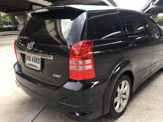 2005 TOYOTA WISH 2.0Q สีดำ รถขับดีมากเครื่องเกียร์ช่วงล่างสมบูรณ์