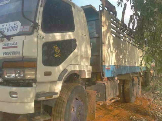 ขายด่วน รถสิบล้อมิตซูพ่วง  แม่-ลูก ดั้มพ์  เครื่อง 320  พร้อมใช้งาน