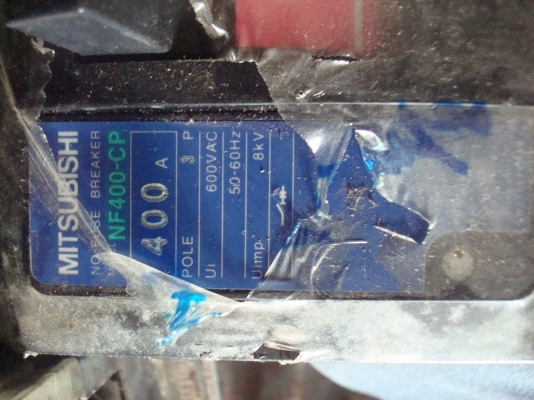 ขายเบรกเกอร์ MITSUBISHI 400A ขายเบรกเกอร์ MITSUBISHI 400A