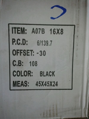 ขายล้อ OFF ROAD สวยๆ โหดๆ 16x8 -30 (ของใหม่ครับ)