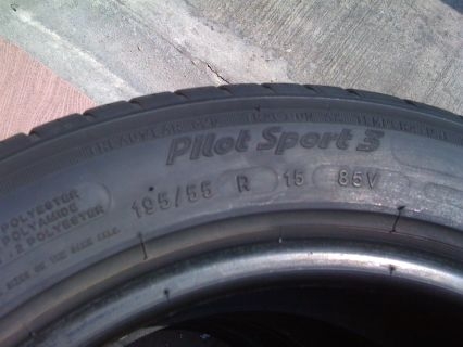 ยาง michelin pilot sport 3 195 55 15 ยางปี 10