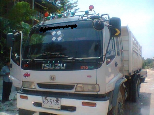 รถอิซูซุ 10 ล้อดั๊ม FXZ  270 แรงม้า  ปี 40  สนใจติดต่อ 081 - 6079515