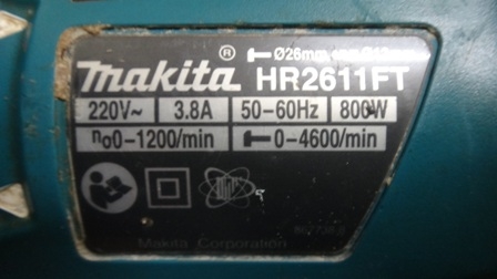 สว่านโรตารี่3ระบบMAKITAรุ่นHR2611FT ระบบAVT แท้ ถูก ครับ สว่านโรตารี่3ระบบMAKITAรุ่นHR2611FT ระบบAVT แท้ ถูก ครับ