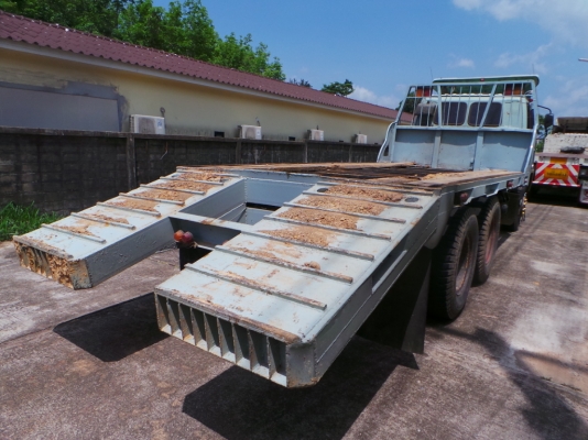 รถสิบล้อท้ายลาดยี่ห้อ ISUZU  FVZ หัวบางเดิม เครื่องเดิม คัซซีสวยตลอดแนวค่ะ