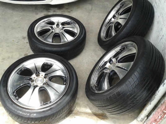 ขอบ17นิ้ว5รู114 พร้อมยาง สวยๆ 4 ล้อ ราคา 7400 บาท