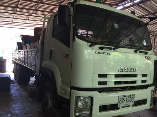 10 ล้อ 2 เพลา240แรง...ISUZU FVM ช่วงยาว ไมล์ 3 หมื่นกิโลนิดๆ ปี 2012 กระบะยาว7คอ ช่วงล้อ 5.80 ม.