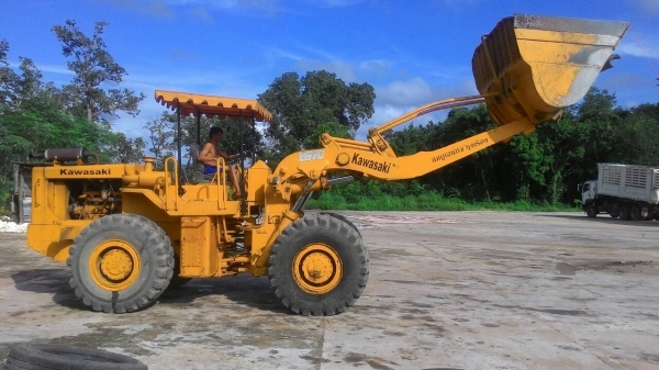 KAWAZAKI KLD70 คันใหญ่สุดคุ้ม เท่า wa320 ตักเต็มเร็ว ต่อแขนแล้ว