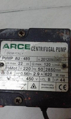 ปั๊มน้ำ 1 นิ้ว 0.5 แรง 220 โวล์ อิตาลี่แท้