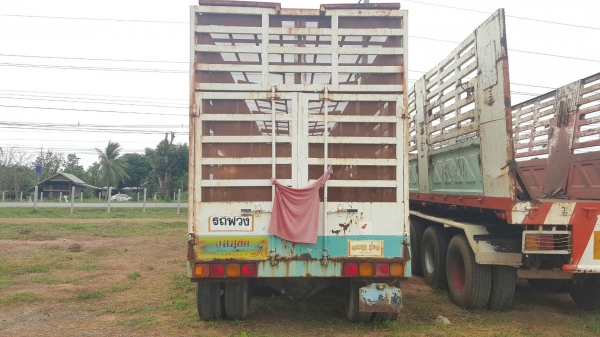 ขาย หางเทนเลอร์ 2 เพลา ยาว 12 เมตร คอกสูง อู่ ส. สุชัย เอกสารเล่มทะเบียนครบ