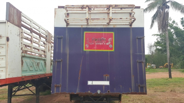 ขาย หางเทนเลอร์ 2 เพลา ยาว 12 เมตร คอกสูง อู่ ส. สุชัย เอกสารเล่มทะเบียนครบ