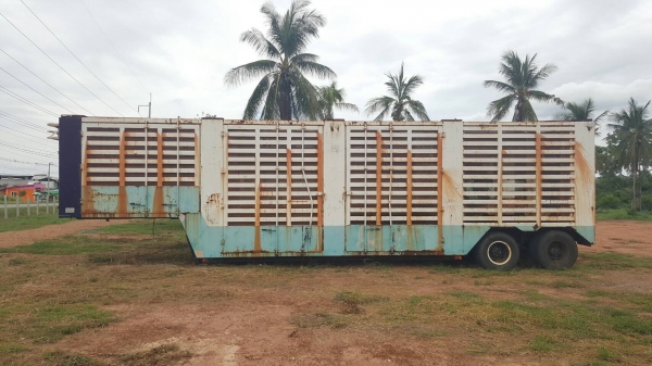 ขาย หางเทนเลอร์ 2 เพลา ยาว 12 เมตร คอกสูง อู่ ส. สุชัย เอกสารเล่มทะเบียนครบ