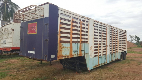 ขาย หางเทนเลอร์ 2 เพลา ยาว 12 เมตร คอกสูง อู่ ส. สุชัย เอกสารเล่มทะเบียนครบ