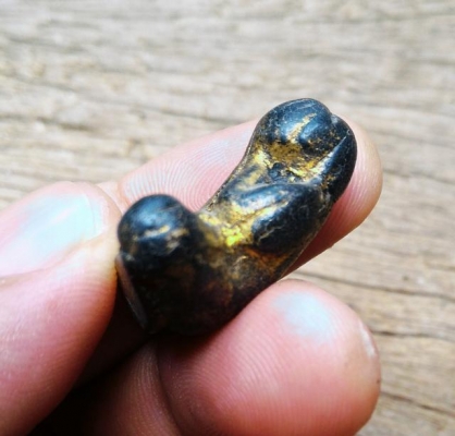 พระปิดตา หลวงพ่อครน เนื้อว่านเก่า ปิดทองแท้