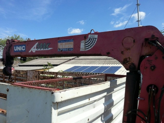 รถฮีโน่ 10 ล้อ ( รั้ว ) ติดเครน 5 ตัน. FL8J  220 แรงม้า. ปี 52.  ( รถวิ่ง 14x,xxx กม. )     สนใจติดต่อ  081 - 6079515