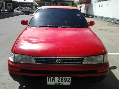 ขายรถยนต์ ปี92 โตโยต้า โคโรล่า รุ่นสามห่วง เครื่อง1600cc.หัวฉีด(ติดแก๊ส) เกียร์ธรรมดา พวงมาลัยเพาเวอร์ แอร์เย็น ล้อแม็ก เครื่องดี พร้อมใช้งาน ขายถูกๆครับ (รถบ้านไม่ใช่แท็กซี่)